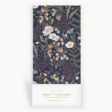 Pack of luxury tissue paper with floral design on a white background