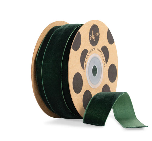 Velvet Ribbon Dark Green
