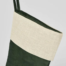 Velvet Stocking - Emerald Green