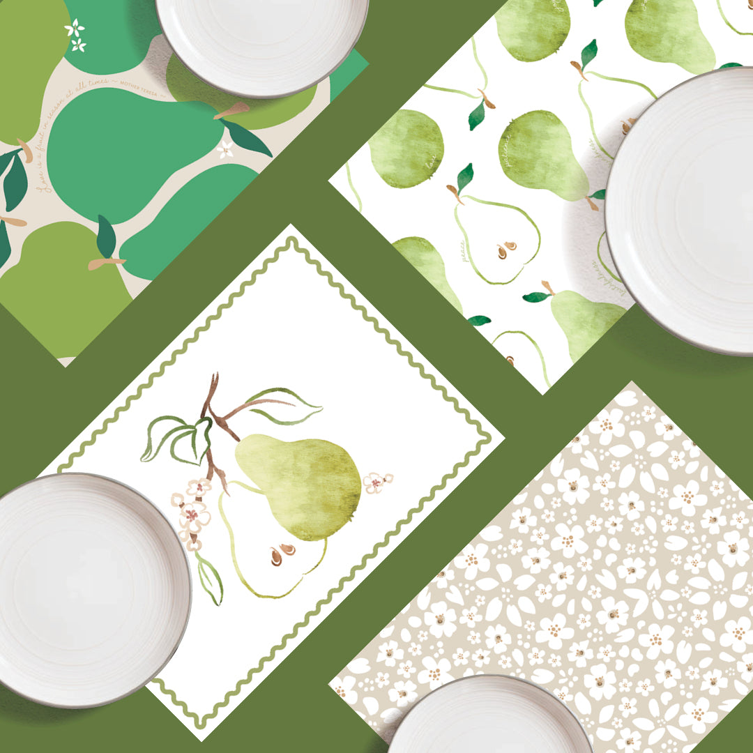 Paper Placemats - The Harvest Collection Pears