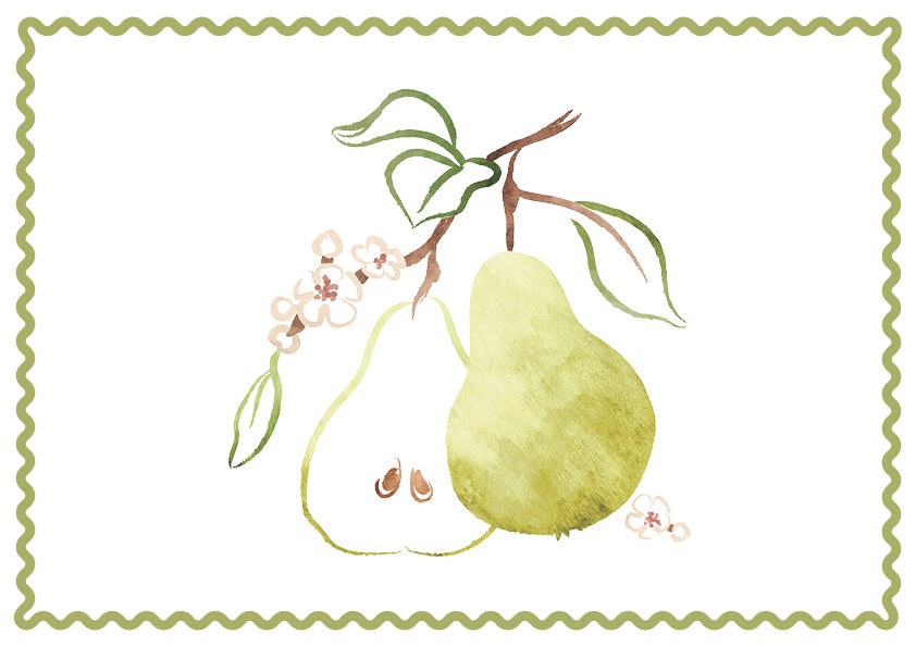 Paper Placemats - The Harvest Collection Pears