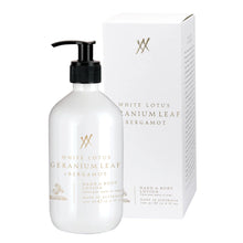 White Lotus, Geranium Leaf, Bergamot Hand & Body Lotion