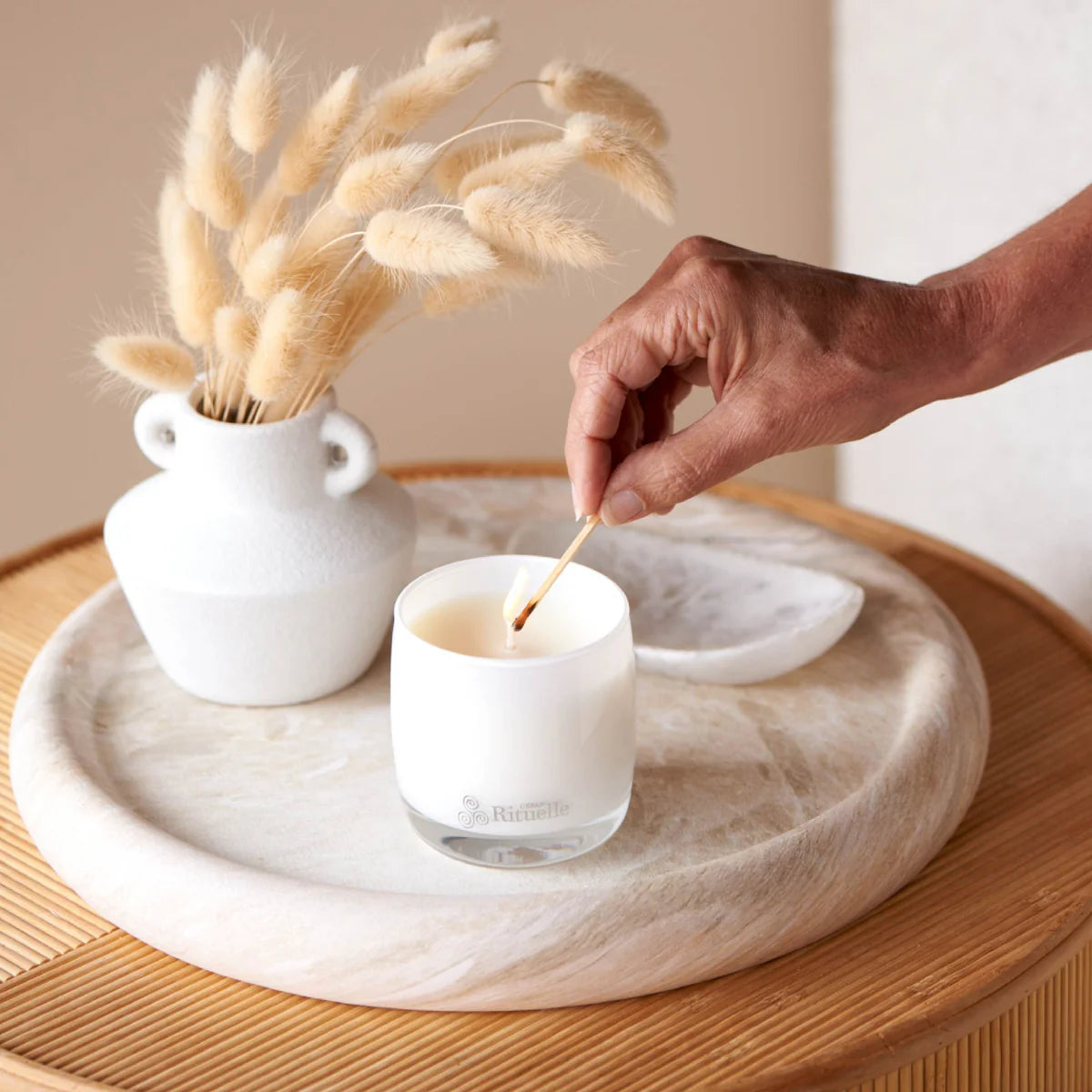 White Lotus, Geranium Leaf, Bergamot Soy Candle 140gm