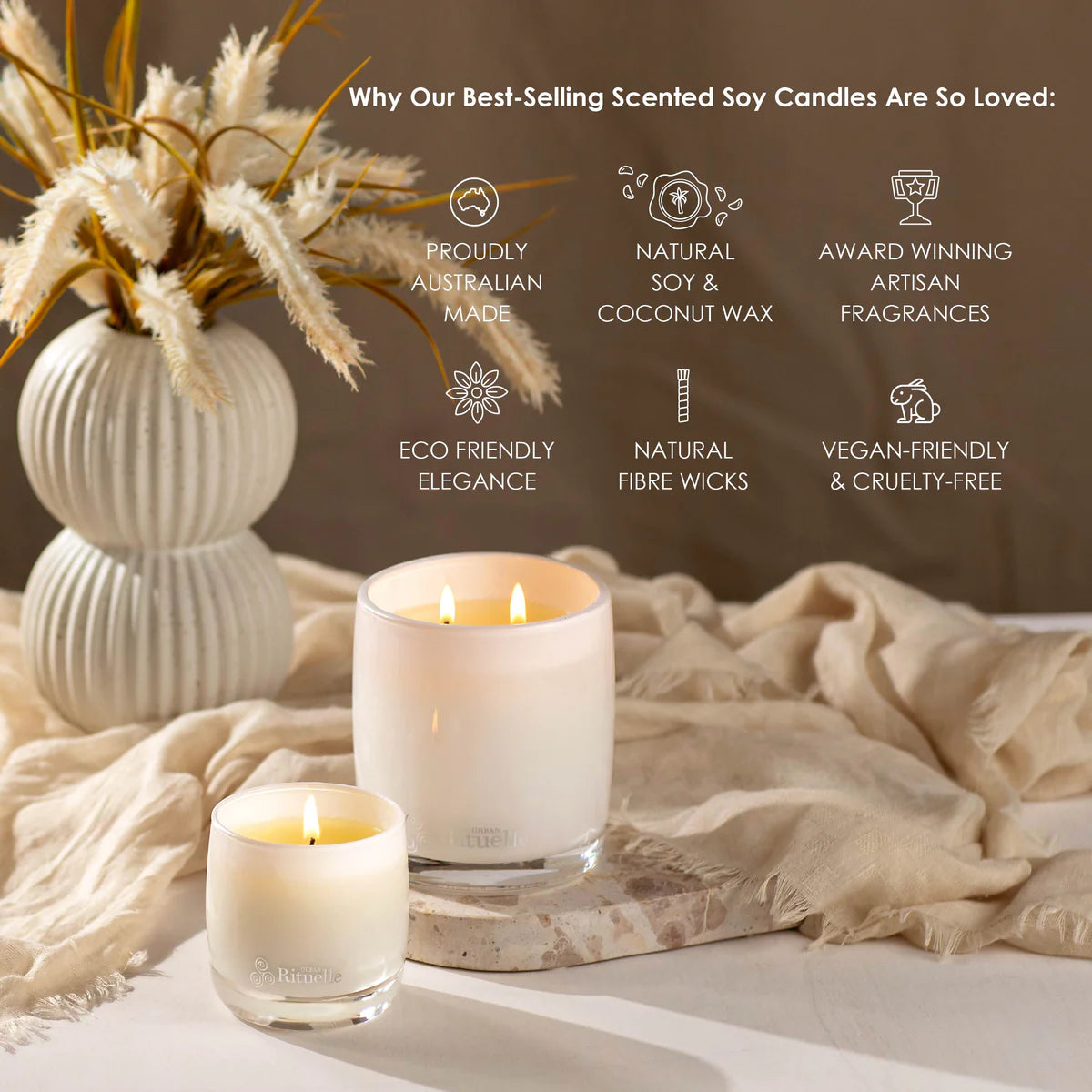 White Lotus, Geranium Leaf, Bergamot Soy Candle 140gm