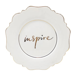 'Inspire' side plate (white)