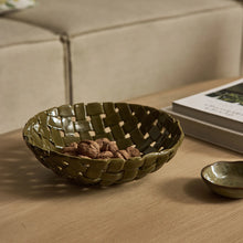 Woven Ceramic Bowl Green