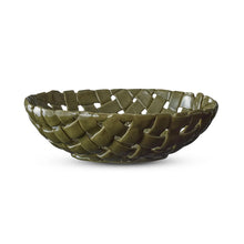 Woven Ceramic Bowl Green