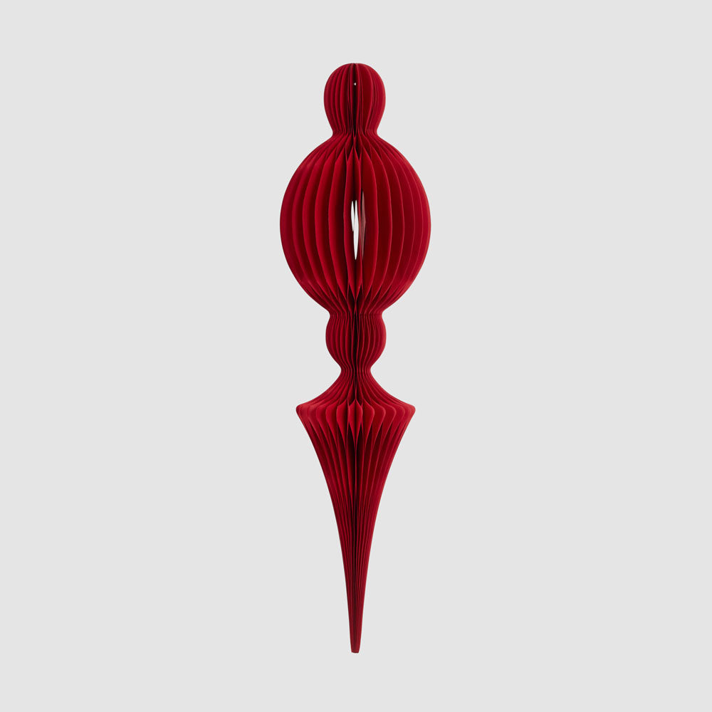 Paper Jousting Finial Red