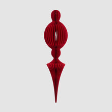 Paper Jousting Finial Red
