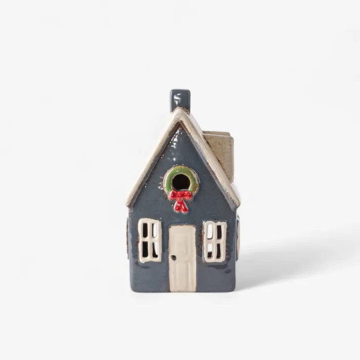 Alsace Tea Light Cottage Navy