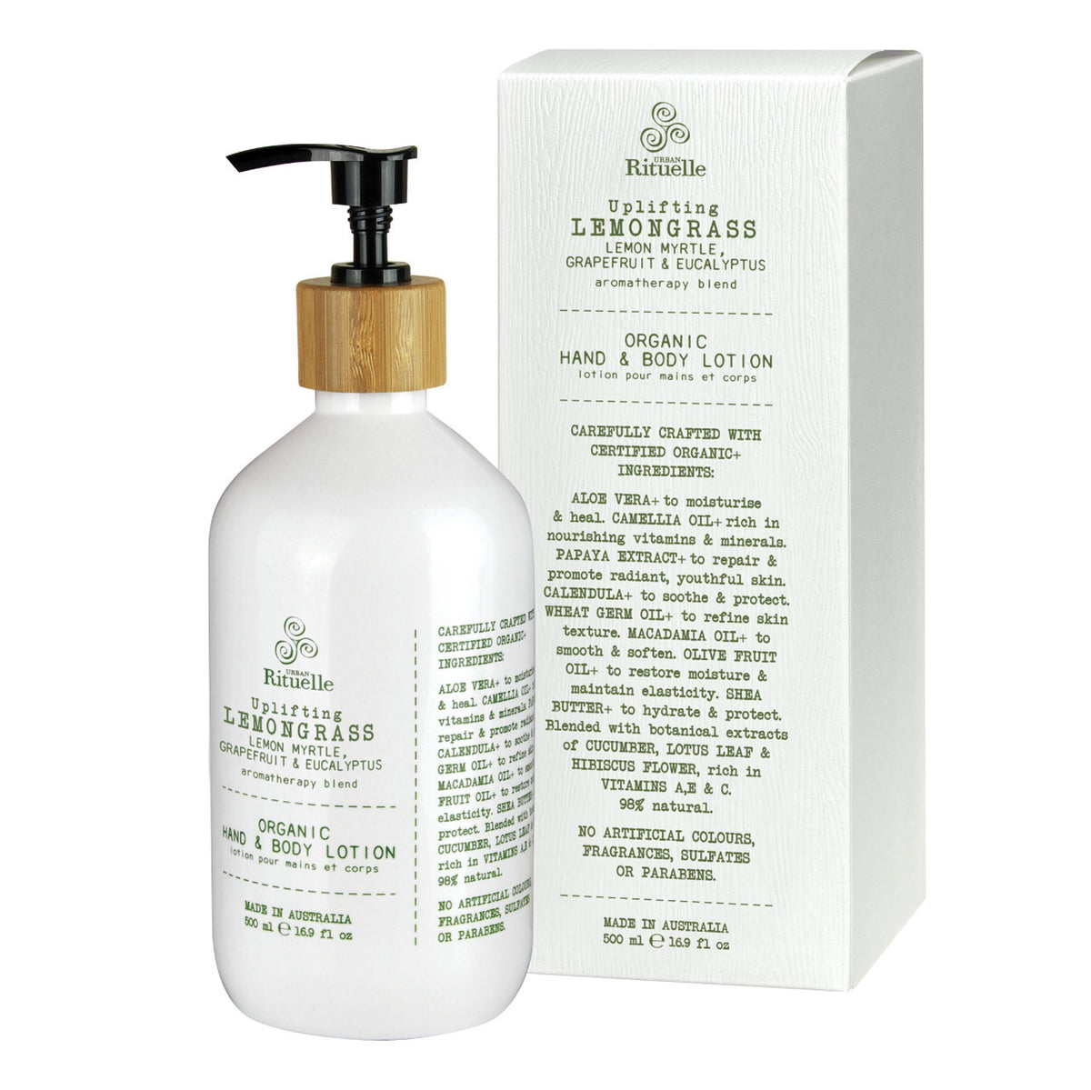 Lemongrass Organic Hand & Body Lotion