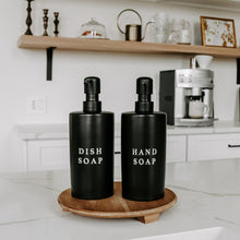 Stoneware Dish & Hand Soap Dispensers (black)