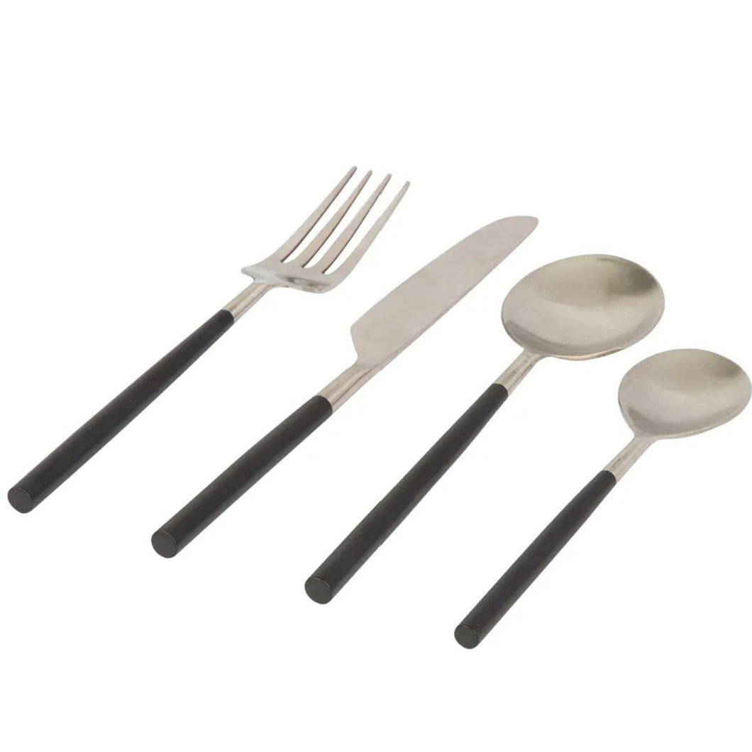 Taper Stainless Cutlery - Black
