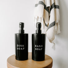 Stoneware Dish & Hand Soap Dispensers (black)
