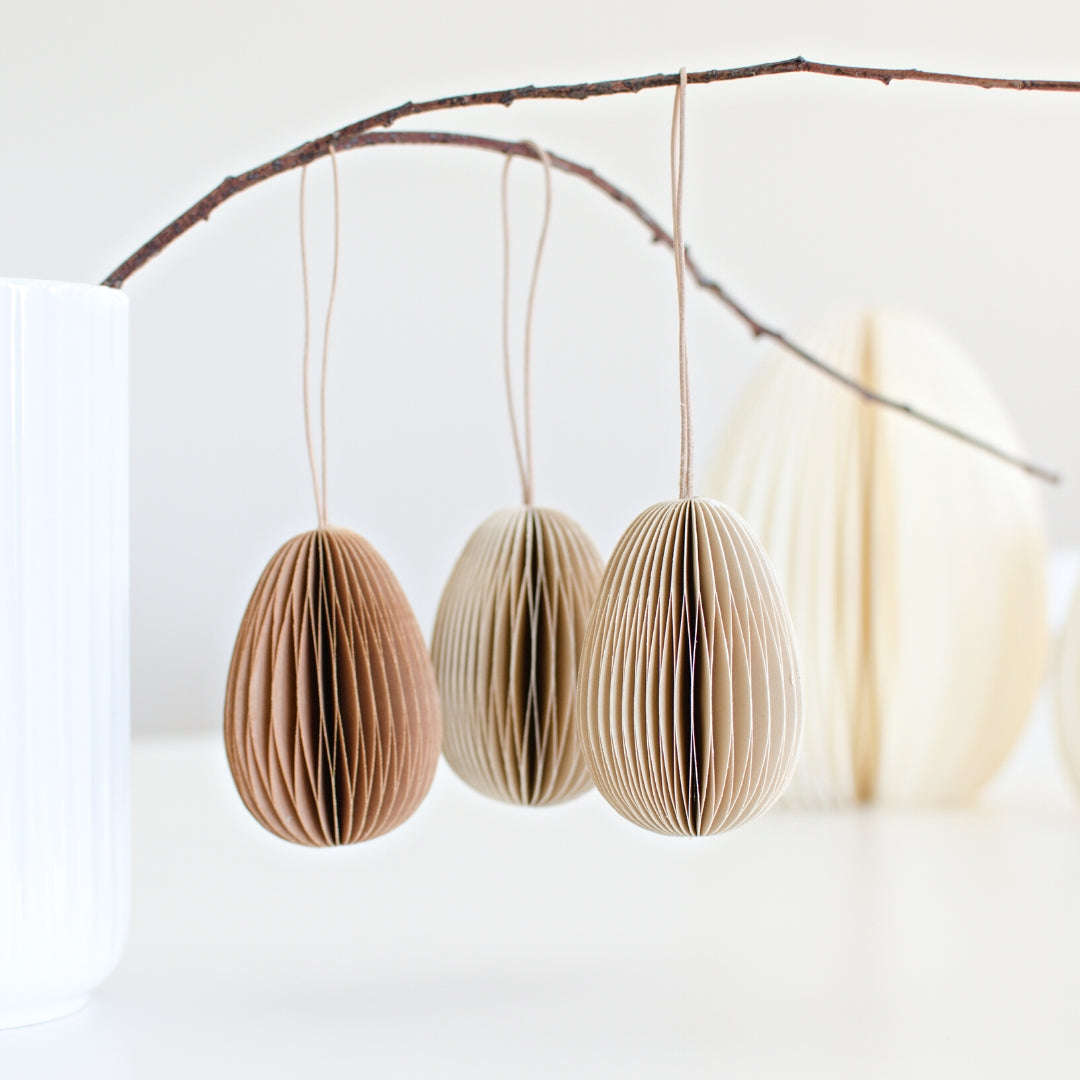 Hanging Paper Easter Egg Decorations