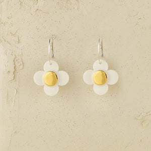 Flower Hoop Earrings