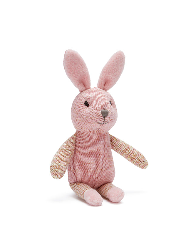 Button the Bunny Rattle (pink)
