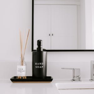 Stoneware Dish & Hand Soap Dispensers (black)