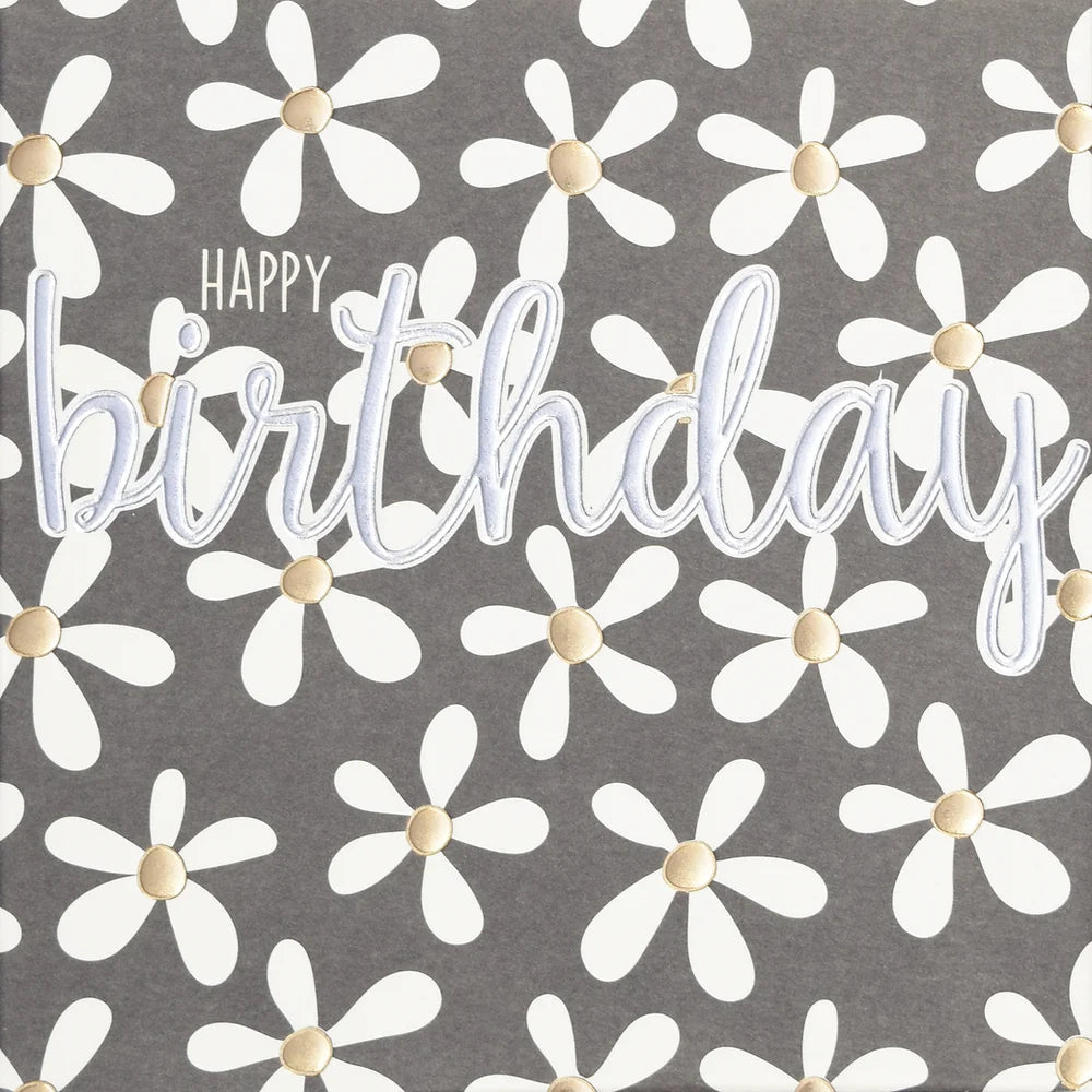 Happy Birthday Daisies Greeting Card