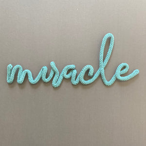 Knitted Words - Miracle