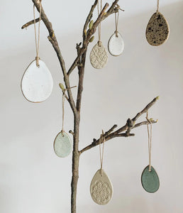 Gift Set of 7 Easter Egg Ornaments (mixed)