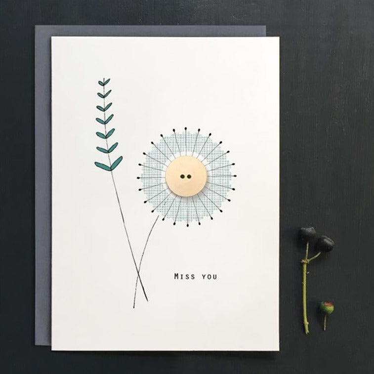 Flower Card Miss You