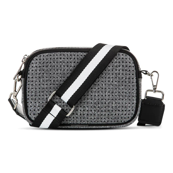 Neoprene Double Zip Cross Body Bag