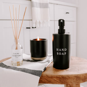Stoneware Dish & Hand Soap Dispensers (black)