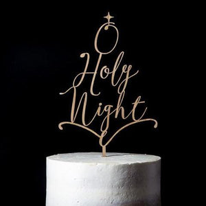 O Holy Night Cake Topper