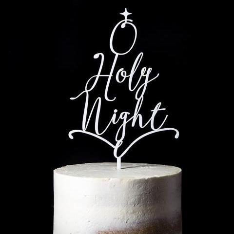 O Holy Night Cake Topper