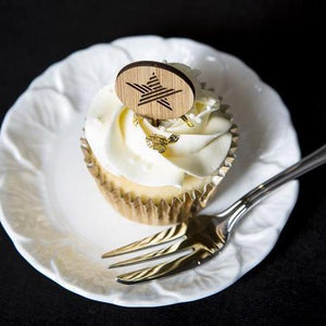 mini cake topper with star icon