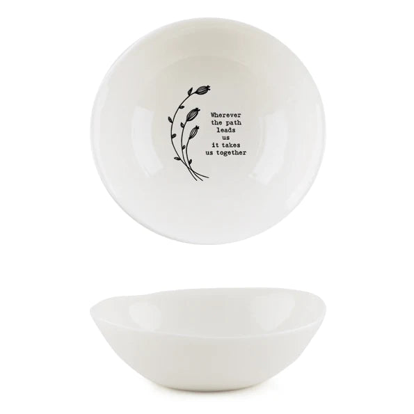 Ceramic Bowl (medium) - Wherever the path ...