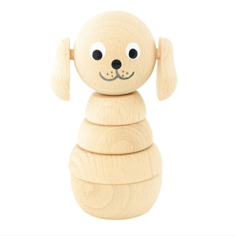 Wooden Stacking Puzzle Dog